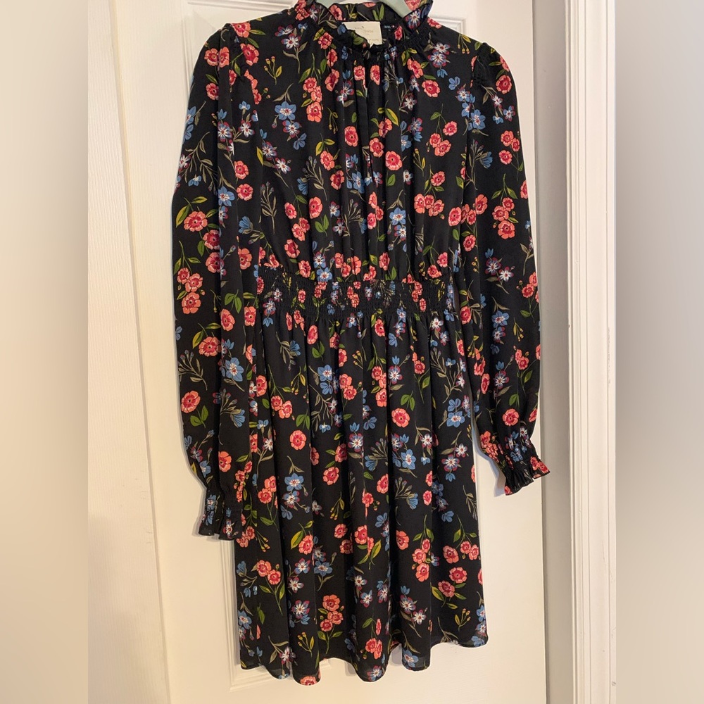 Kate spade size S floral long sleeve mini dress